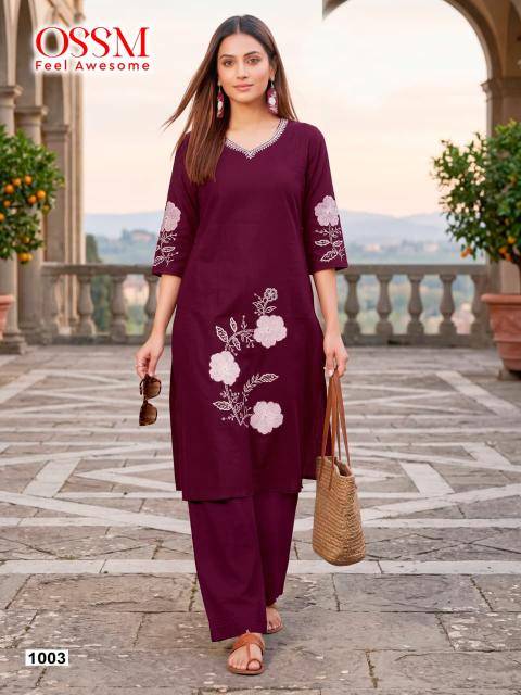 Ossm summer style coord set Surat kurti manufacturers